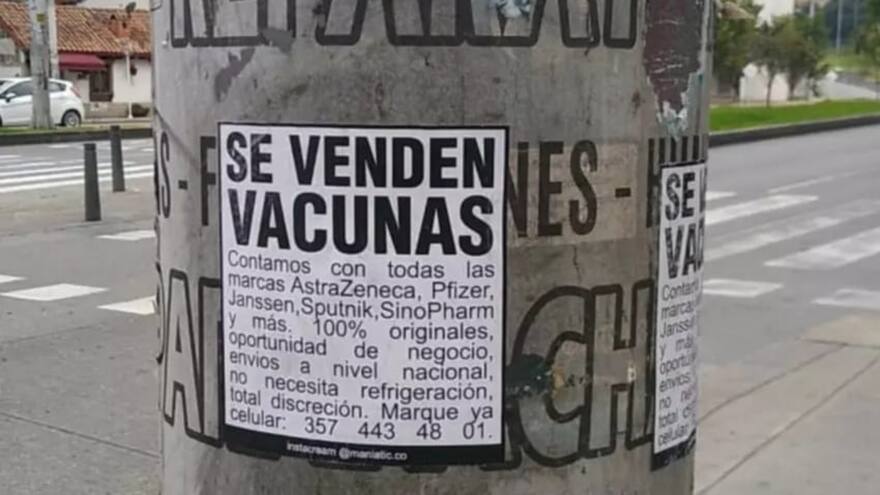 Aparecen carteles fraudulentos de venta de vacunas