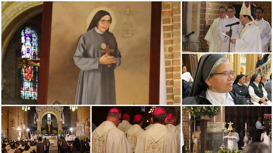 Así fue la beatificación de la monja colombiana María Berenice en Medellín