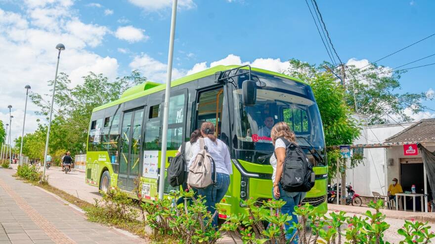 Plan piloto de bus eléctrico explora desde hoy la ruta universitaria en Sincelejo