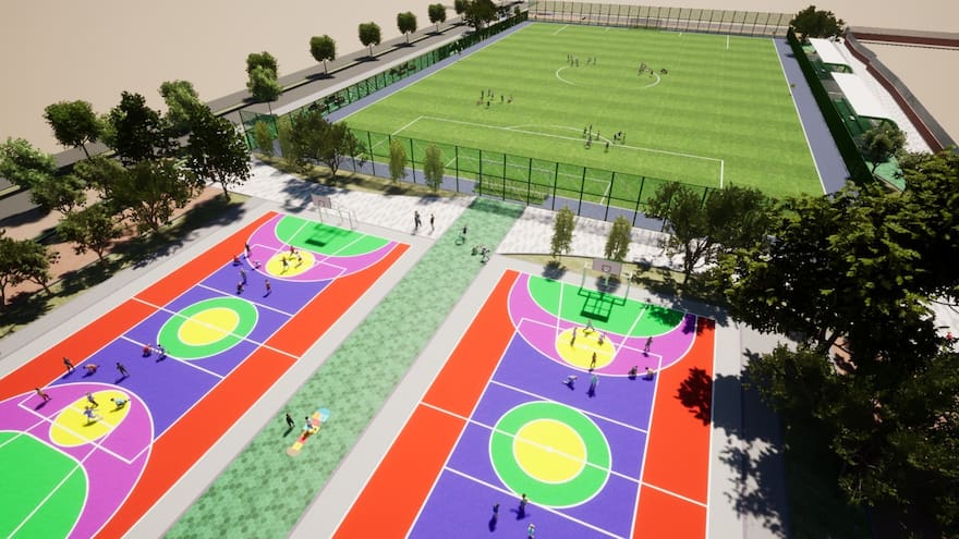 Inician construcción de parque recreodeportivo en Aguachica, Cesar