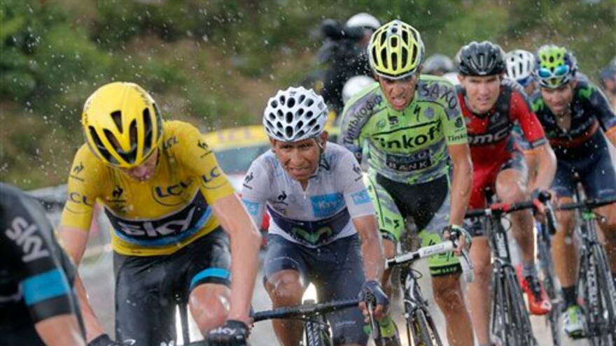 Nairo Quintana queda de segundo en clasificación general tras la etapa 14 del Tour de Francia