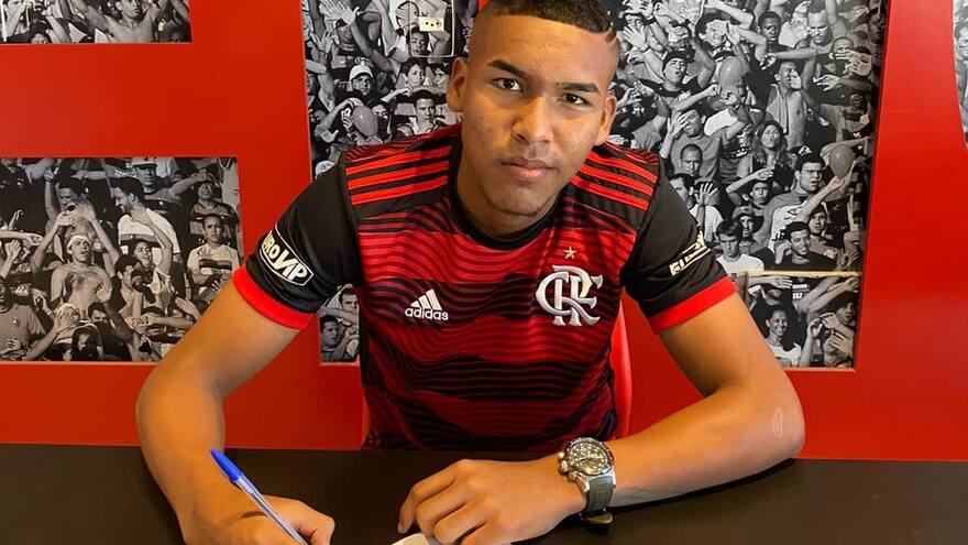César Benavides, el pelao de Taganga que firmó con Flamengo