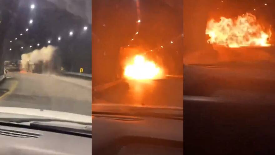 Así fue el momento de la explosión del camión cisterna en la vía al Llano