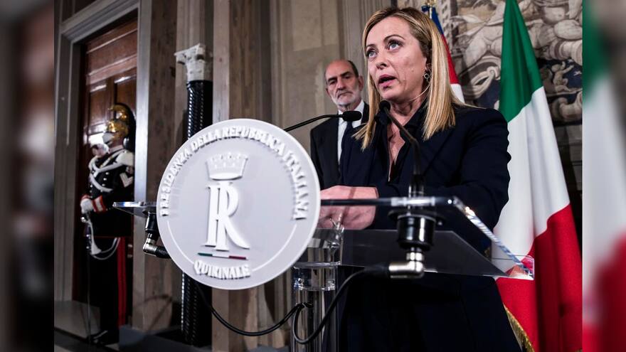 Giorgia Meloni es la nueva primera ministra de Italia
