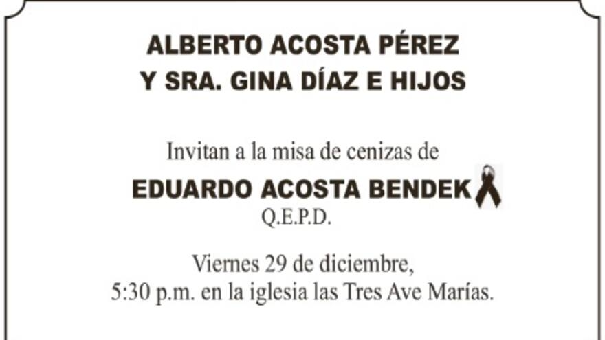 Eduardo Acosta Bendek