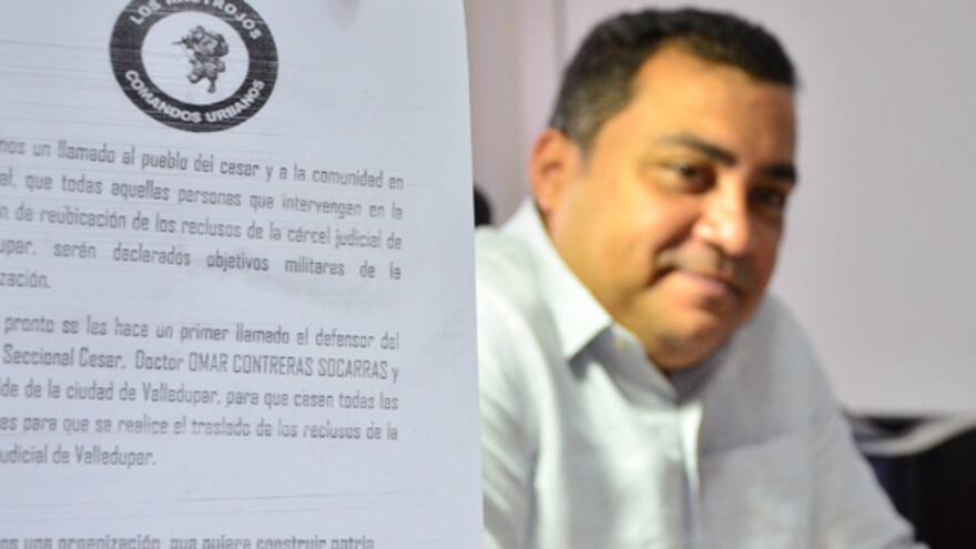 Amenazan al alcalde de Valledupar y al defensor del Pueblo del Cesar