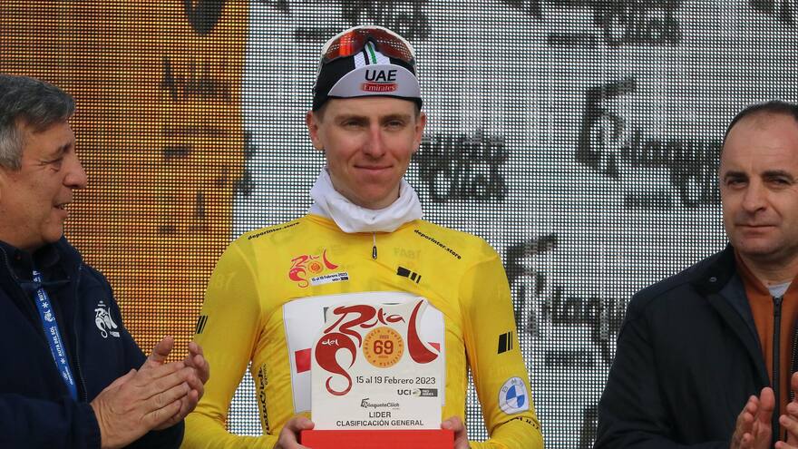 Vuelta a Andalucía: Santiago Buitrago no le pudo ganar la pelea a Tadej Pogacar