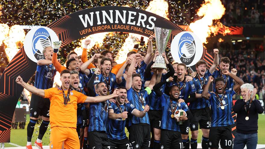 Atalanta reprime al Bayer Leverkusen, lo golea 3-0 y se corona campeón
