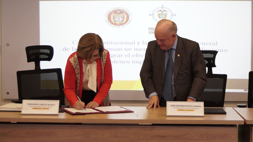 Corte Constitucional y PGN se proponen lograr el cumplimiento de los fallos