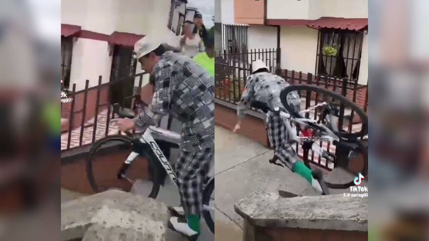 Suso, el paspi sufrió una caída en bicicleta y el humorista le sacó chiste