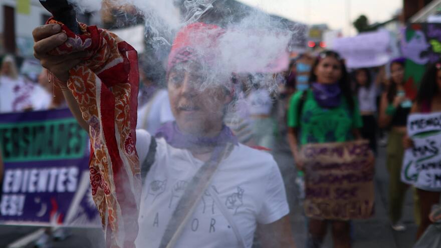 Marchas por el Día de la Mujer terminan con incidentes en algunas ciudades
