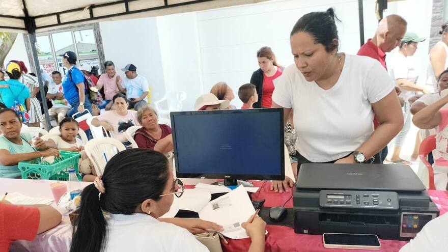 En Sabanagrande realizan jornada de salud a través del programa Bienestar a tu Barrio