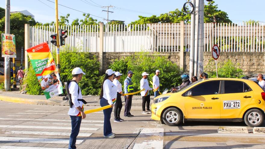 En Cartagena inició la toma masiva de sensibilización de cultura vial