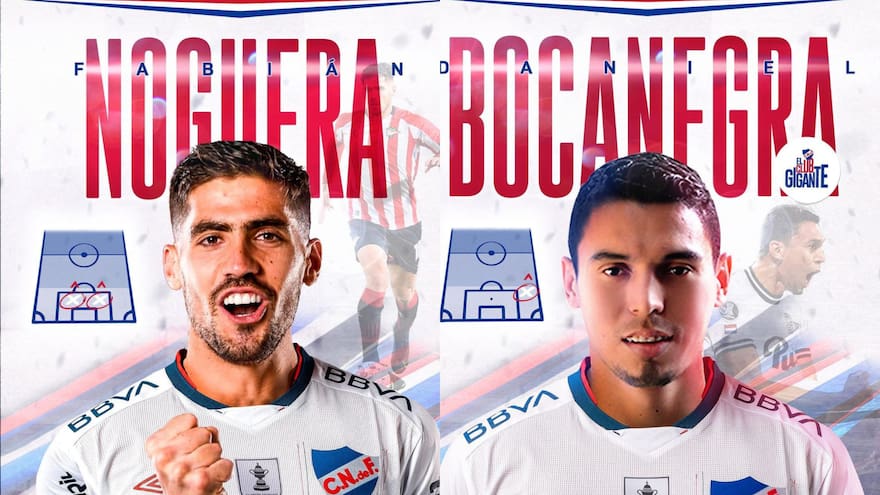 Fútbol uruguayo: el argentino Noguera y el colombiano Bocanegra fichan por Nacional