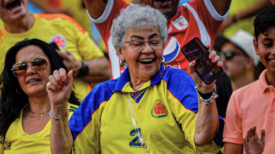 El álbum del partido entre Colombia y Uruguay en Charlotte en las semifinales de la Copa América