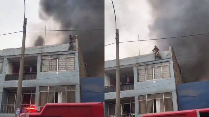 Colombiano salvó a 25 perros de un incendio en Perú