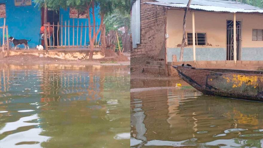 Reportan más de 200 viviendas inundadas por lluvias en Luruaco