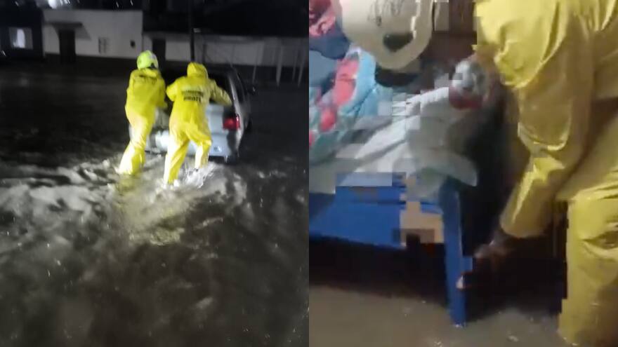 Colapso de alcantarillado por fuertes lluvias causa inundaciones en Ubaté, Cundinamarca