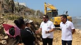 Supervisan obras para mitigar la erosión costera en el barrio Vistamar de Puerto Colombia