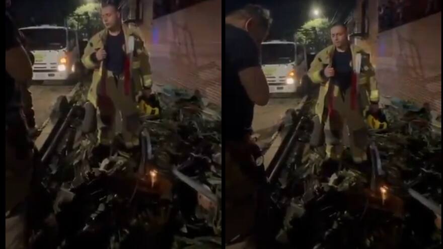 Hallan muerto a niño de 2 años entre restos de autos accidentados en Medellín