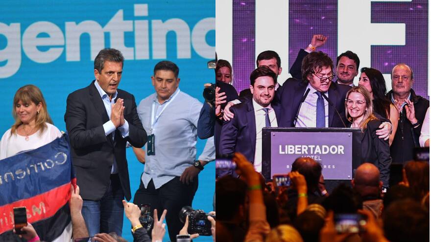 Aumentó la ventaja de Sergio Massa sobre Javier Milei en Argentina