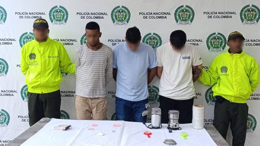 Capturan en Cartagena a presuntos integrantes de una banda que expendía drogas