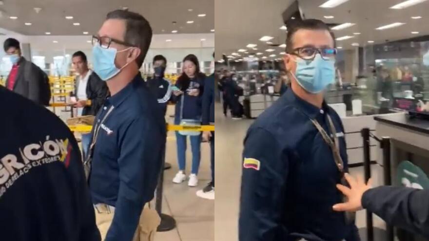 Mujer que grabó agresión de funcionario de Migración Colombia en El Dorado contó su versión de lo que pasó