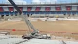 Alejandro Domínguez destaca el avances de las obras en el estadio Metropolitano Roberto Meléndez
