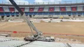 Alejandro Domínguez destaca el avance de las obras en el estadio Metropolitano Roberto Meléndez