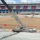 Alejandro Domínguez destaca el avances de las obras en el estadio Metropolitano Roberto Meléndez