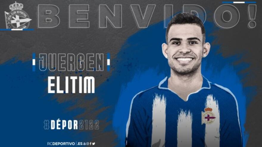 El cartagenero Juergen Farid Elitim Sepúlveda refuerza al Deportivo