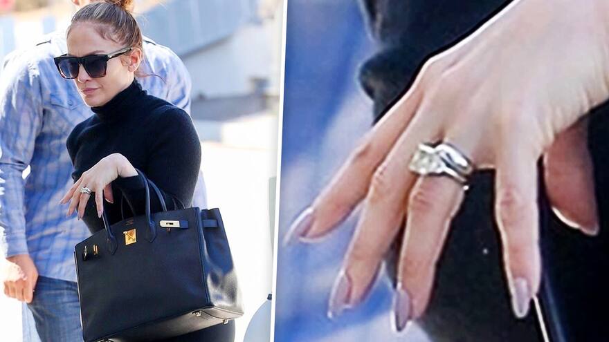 Solo en anillos de compromisos JLo acumula una fortuna