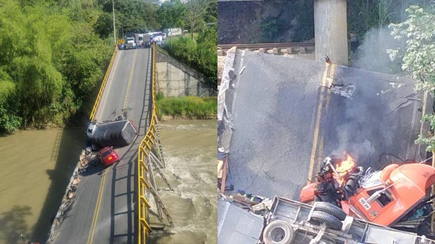 Colapso del puente sobre río La Vieja: Contraloría inicia indagación preliminar