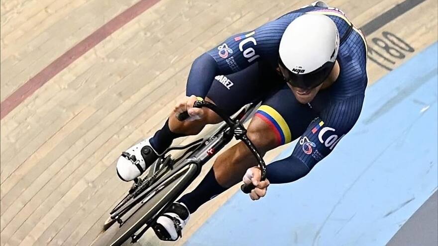 El barranquillero Cristian Ortega se destaca en el Mundial de Pista