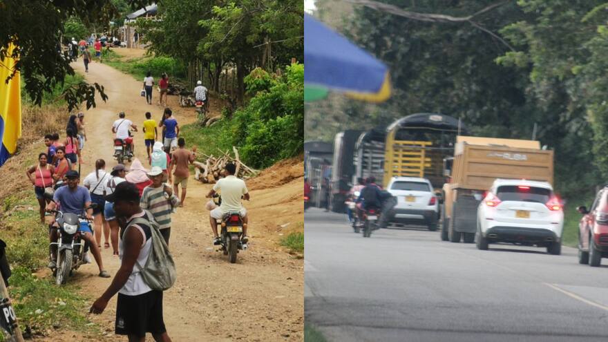 Desalojo de invasores en Lorica desencadenó bloqueos en la vía a San Antero