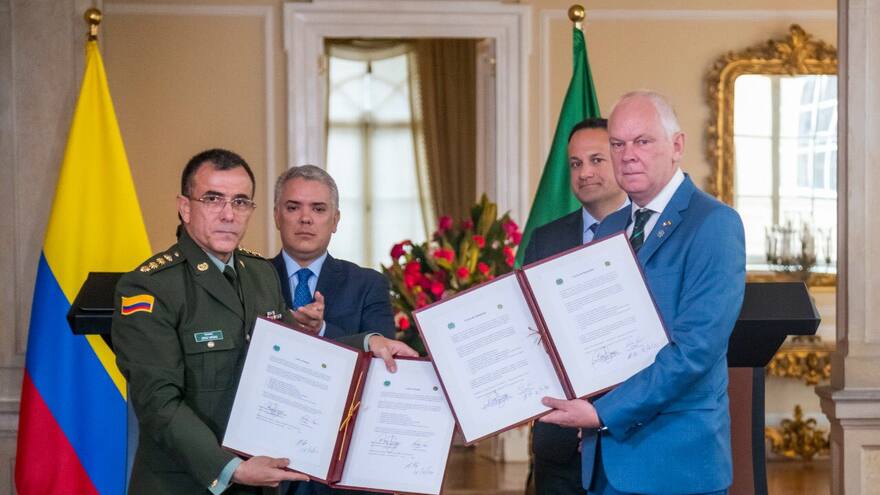 Colombia e Irlanda firman entendimientos en cooperación policial y seguridad