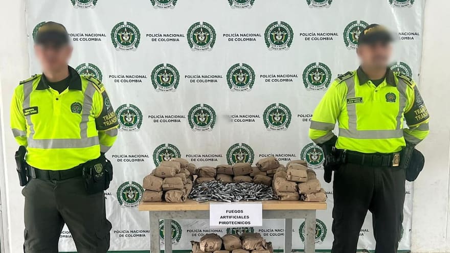 Incautaron en las vías de Sucre más de 10 mil unidades de pólvora
