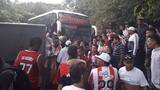 En video | Bus con hinchas de Junior se choca con furgón en vía de Santander