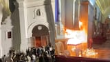 Incendio en la catedral de Santa Marta en pleno Jueves Santo: velas encendidas habrían originado la conflagración