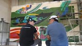 Instalan mural del maestro Alejandro Obregón en el Museo de Arte Moderno de Barranquilla