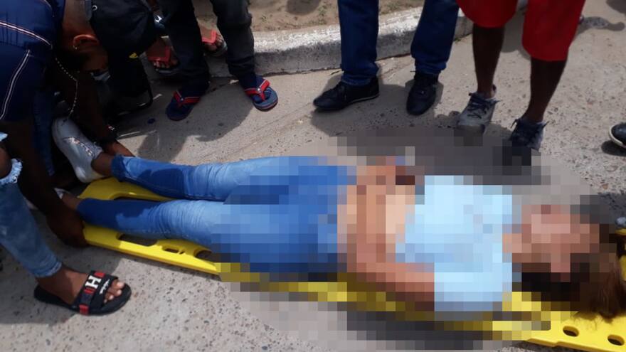 Accidente en Fonseca deja una mujer herida de gravedad