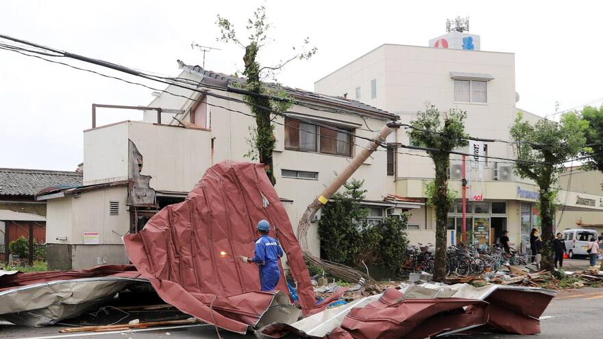 Tifón Shanshan deja al menos 4 muertos, 80 heridos y numerosos daños en Japón