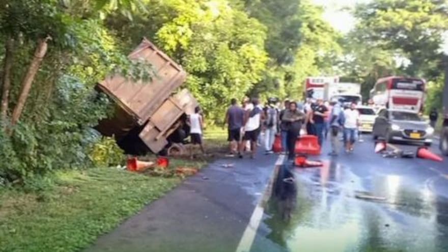 Otro accidente en la vía Planeta Rica-Montería
