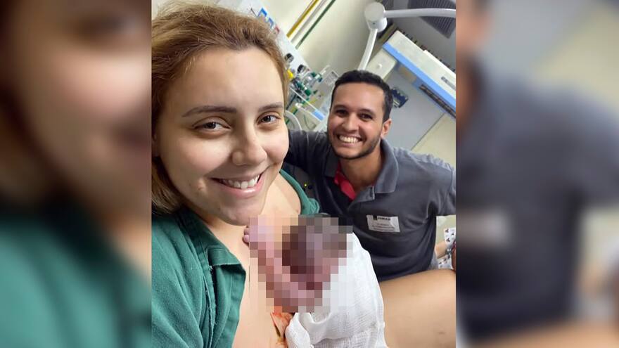 Brasil: Médicos le dijeron a joven que los dolores abdominales que tenía eran por gases y horas después dio a luz una niña