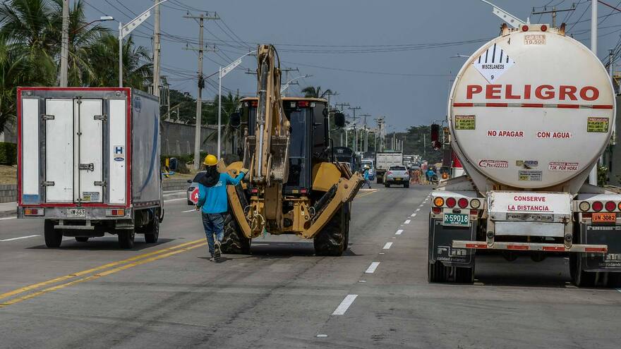 Peligro, Vía 40 sin separador