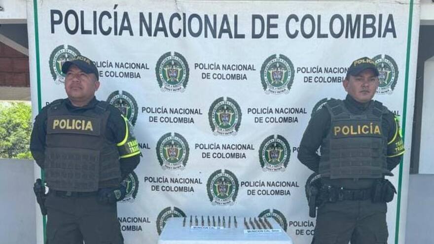 Incautan 100 cartuchos para armas de fuego en vías de La Guajira