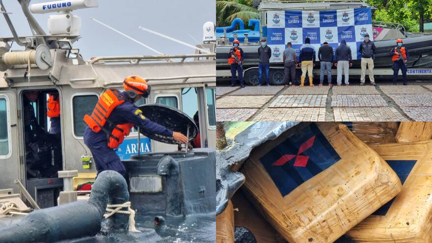 Hallan sumergible cargado con cuatro toneladas de cocaína en el Pacífico