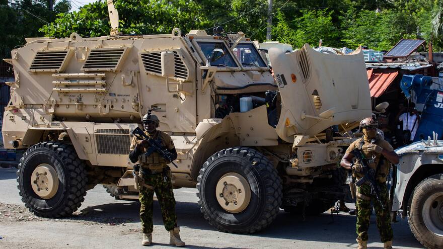 Haití: agentes de la policía keniana se enfrentan por primera vez con bandas desde su llegada al país