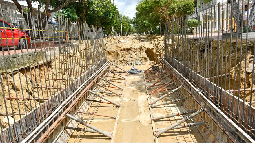 Obras de canalización en carrera 18 estarían listas en siete meses