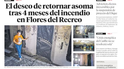 El deseo de retornar asoma tras 4 meses del incendio en Flores del Recreo